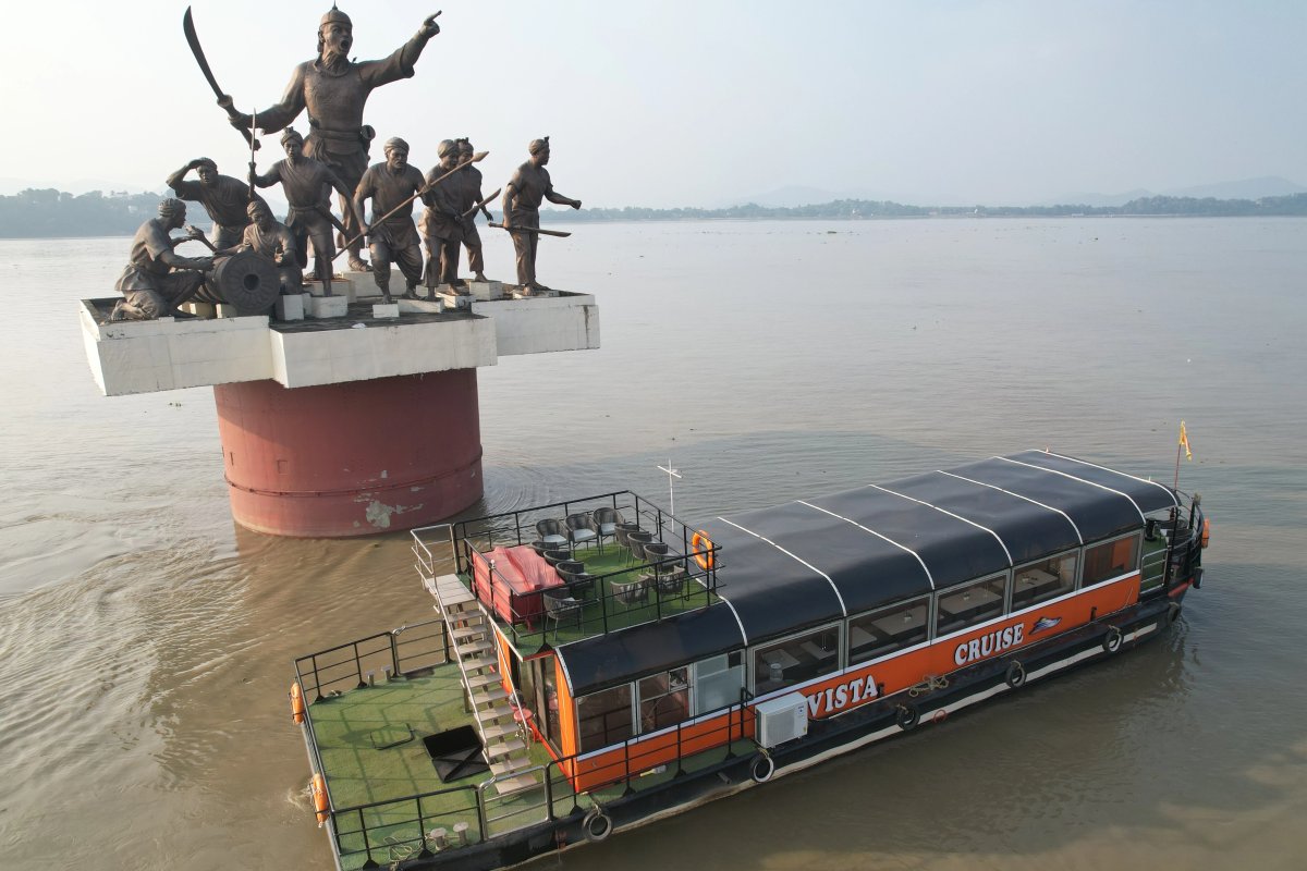 View of the Brahmaputra River during the Morning Cruise