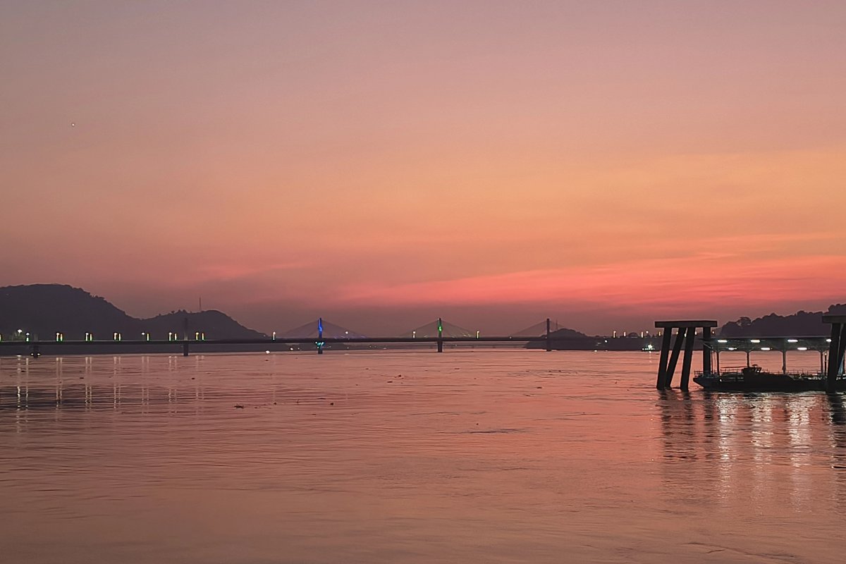 Vista Cruise vessel on the Sunset Cruise, Guwahati